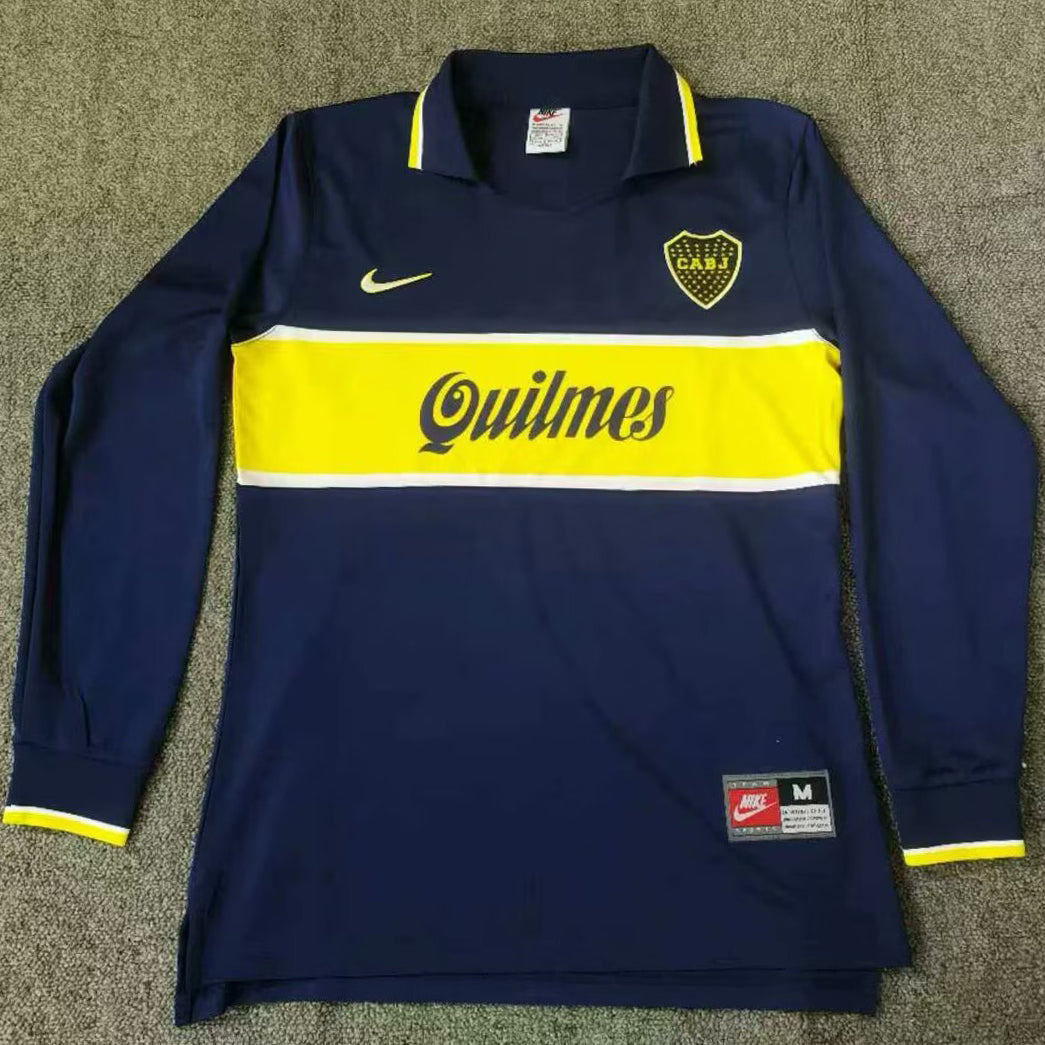 jersey 1997 boca local manga larga versión fan retro