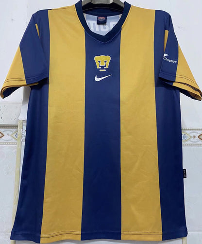 Jersey 2000/2001 PUMAS Local Manga corta Versión Fan Retro