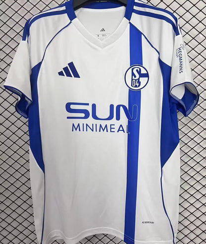 Jersey 2025/26 Schalke 04 Visitante Manga corta Versión Fan
