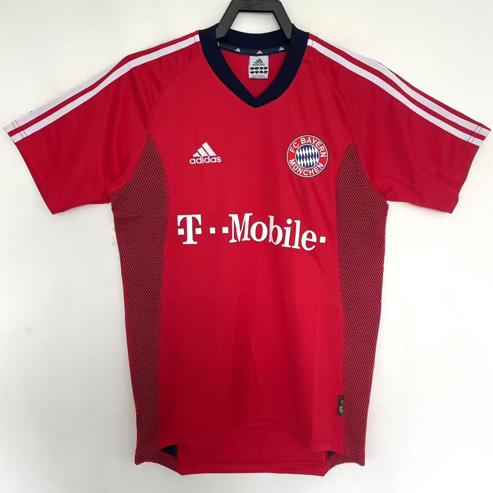 jersey 2002/03 bayern munich local manga corta versión fan retro