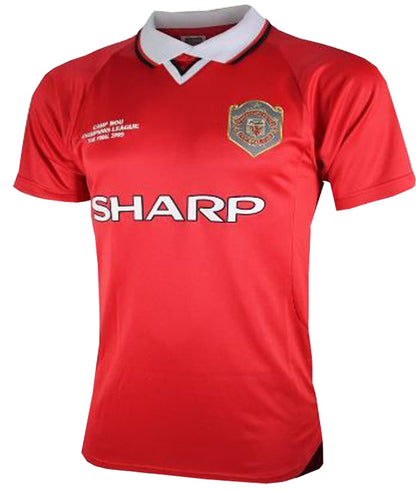 Jersey 1999/2000 Manchester United Local Manga corta Versión Fan Retro