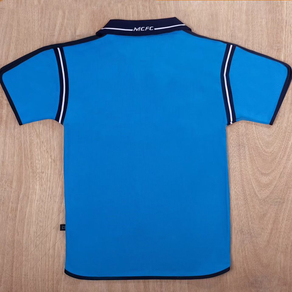 jersey 2002/03 manchester city local manga corta versión fan retro