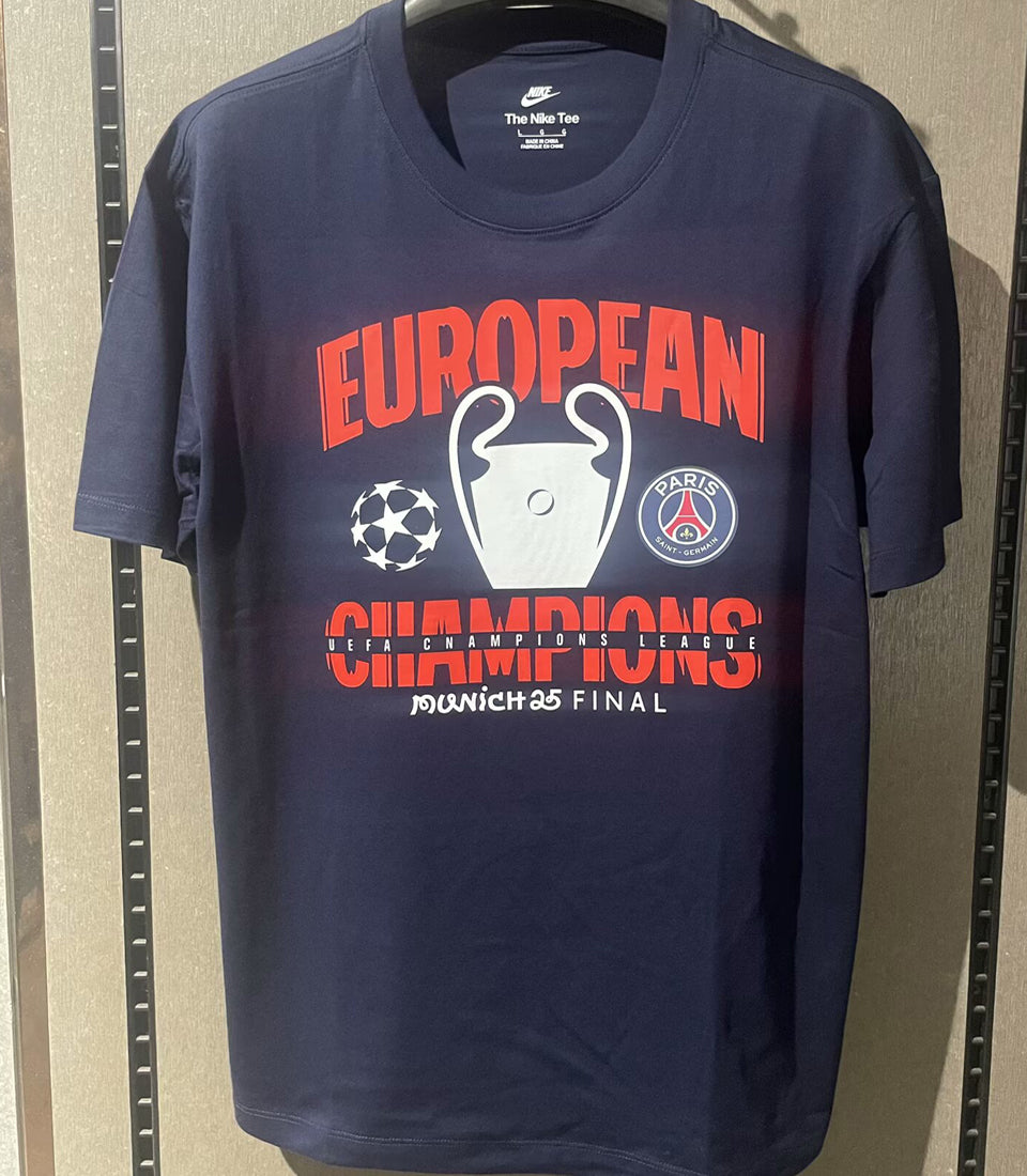 Jersey 2025/26 PSG CHAMPIONS Royal  Pure Especial Manga corta Versión Fan