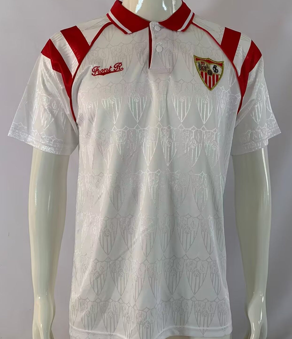 jersey 1992/93 sevilla fc local manga corta versión fan retro