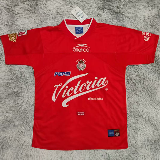 Jersey 2000/01 Deportivo Toluca Local Manga corta Versión Fan Retro