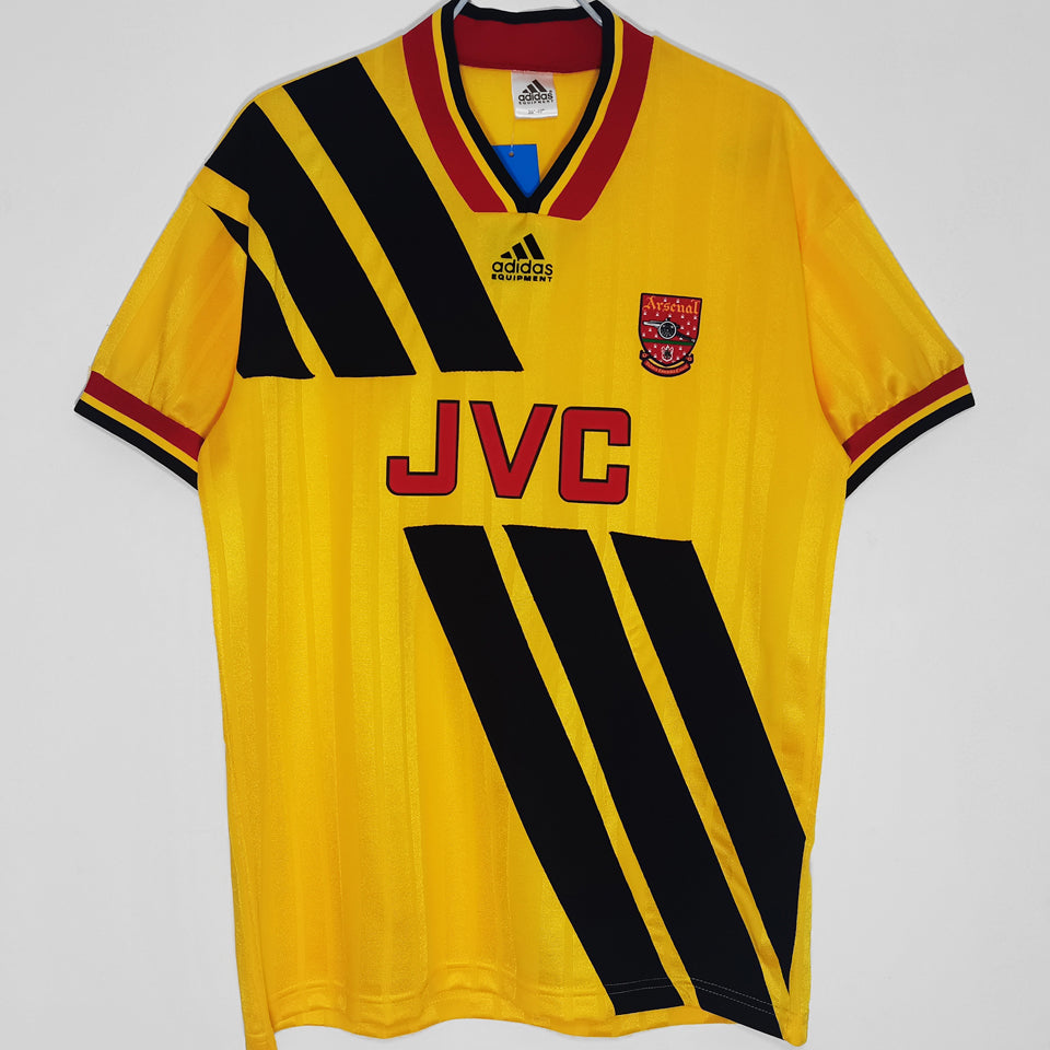 jersey 1993/94 arsenal visitante manga corta versión fan retro