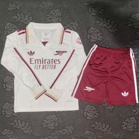 Jersey 2025/26 Arsenal Tercero Manga larga Niño
