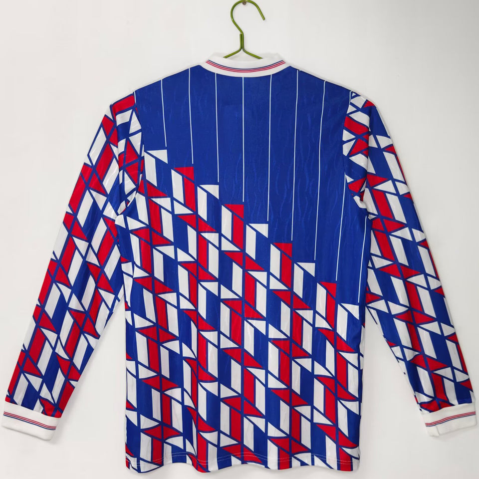 jersey 1989/1990 ajax visitante manga larga versión fan retro
