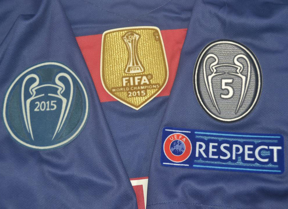 jersey 2015/16 barcelona local manga corta versión fan retro