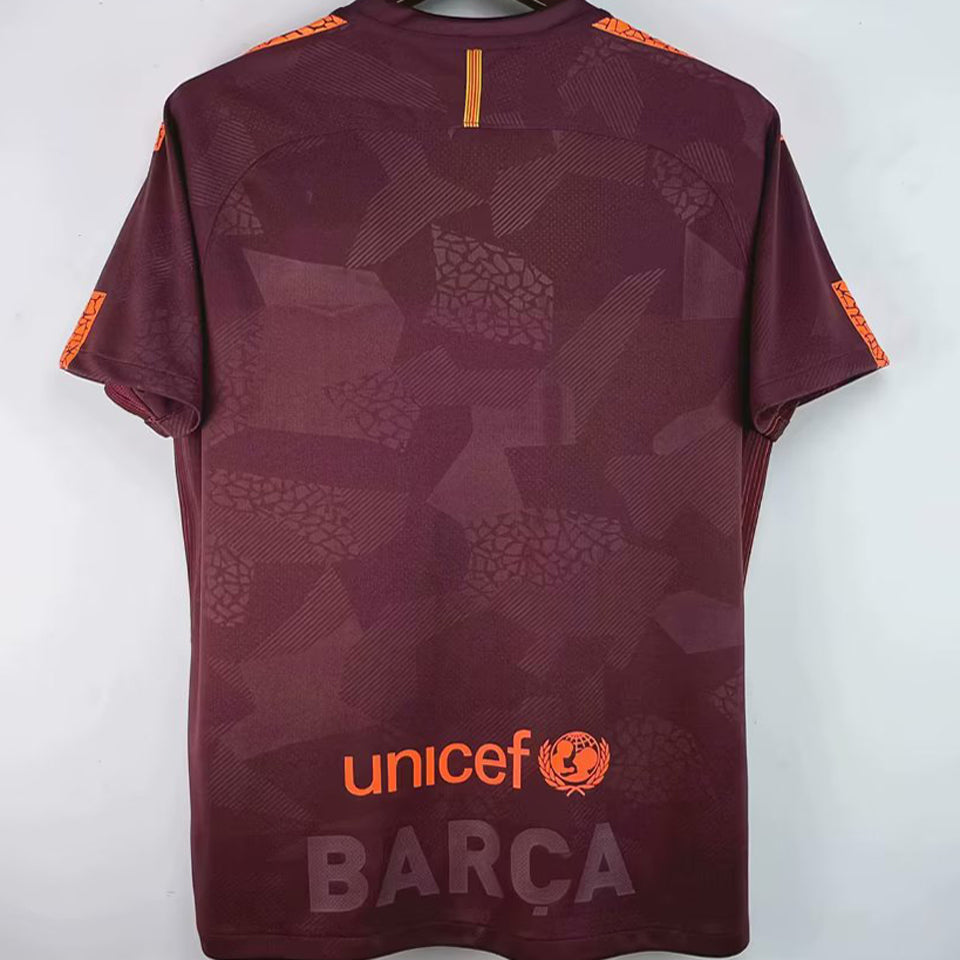 Jersey 2017/18 Barcelona Tercero Manga corta Versión Fan Retro