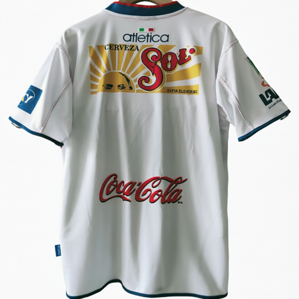 jersey 2001 chivas visitante manga corta versión fan retro