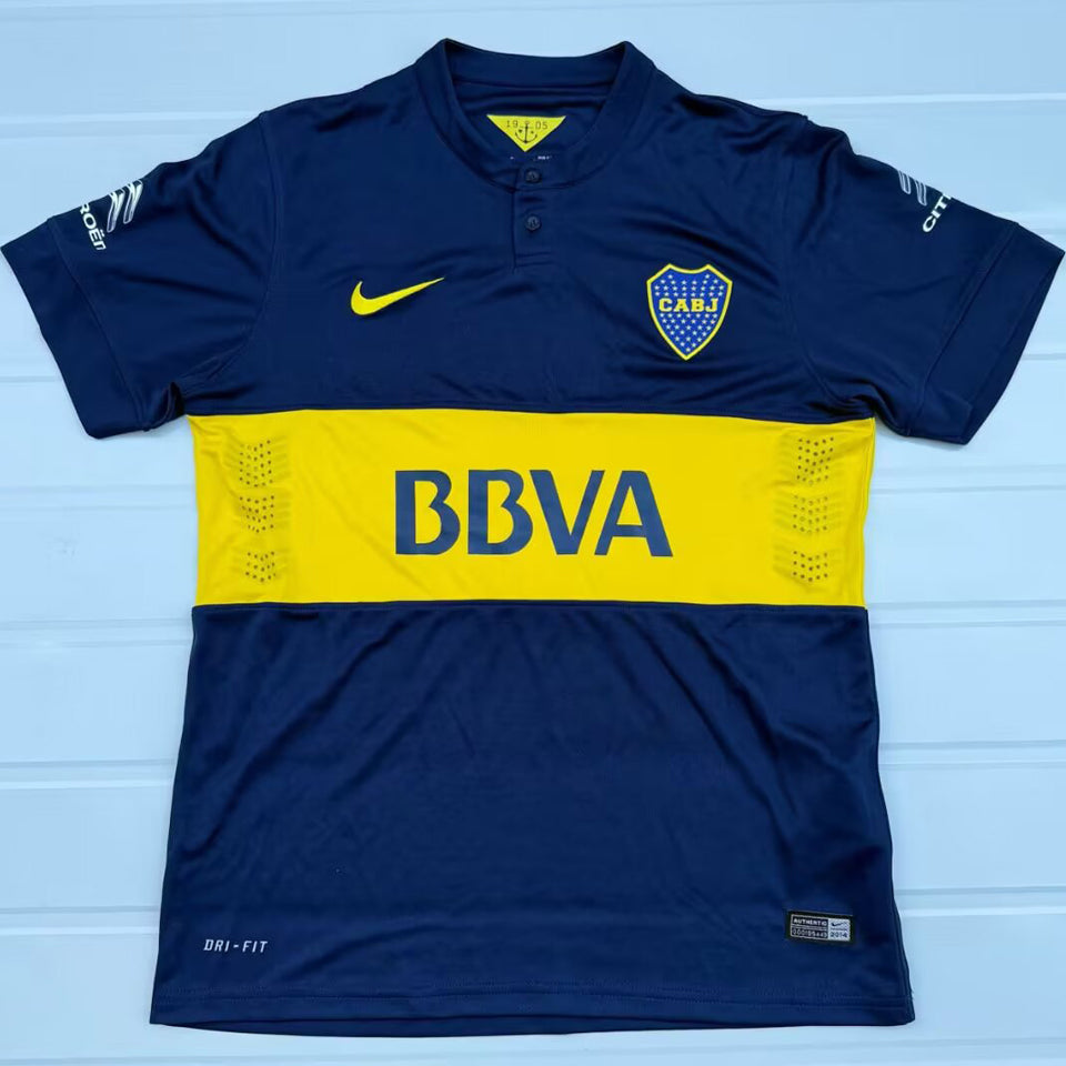 jersey 2014/2015 boca local manga corta versión fan retro