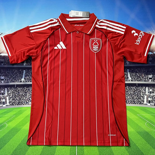 Jersey 2025/26 Nottingham Forest Local Manga corta Versión Fan