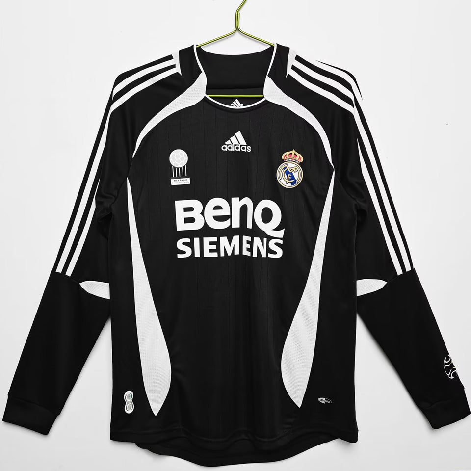 jersey 2006/07 real madrid tercero manga larga versión fan retro