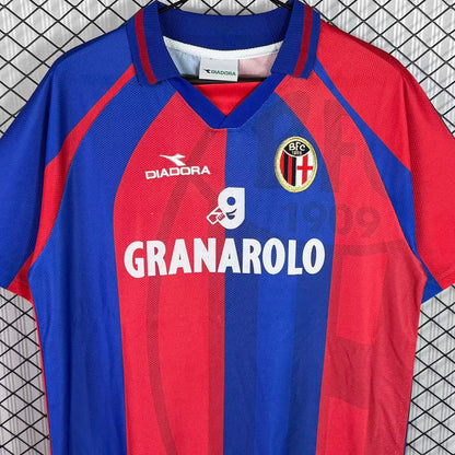 Jersey 1998/1999 Bologna Local Manga corta Versión Fan Retro