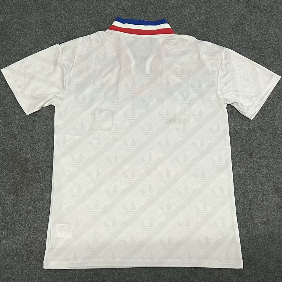 jersey 1995/96 lyon local manga corta versión fan retro