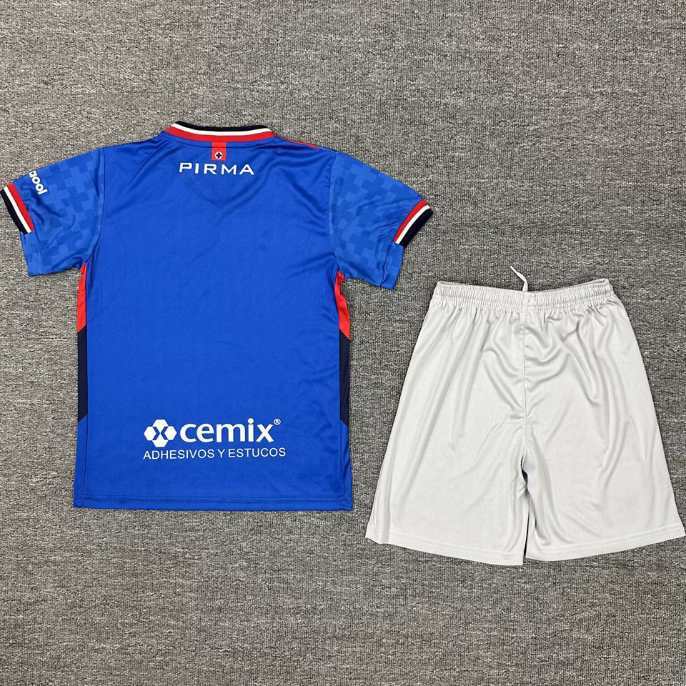 Jersey 2025/26 Cruz Azul Local Manga corta Niño