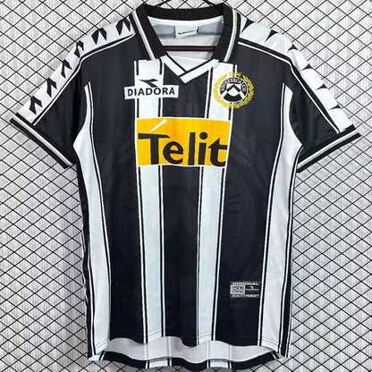 Jersey 1999/2000 Udinese Local Manga corta Versión Fan Retro