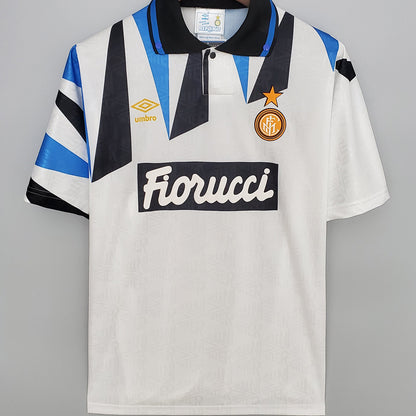Jersey 1991/93 Inter Milan Visitante Manga corta Versión Fan Retro