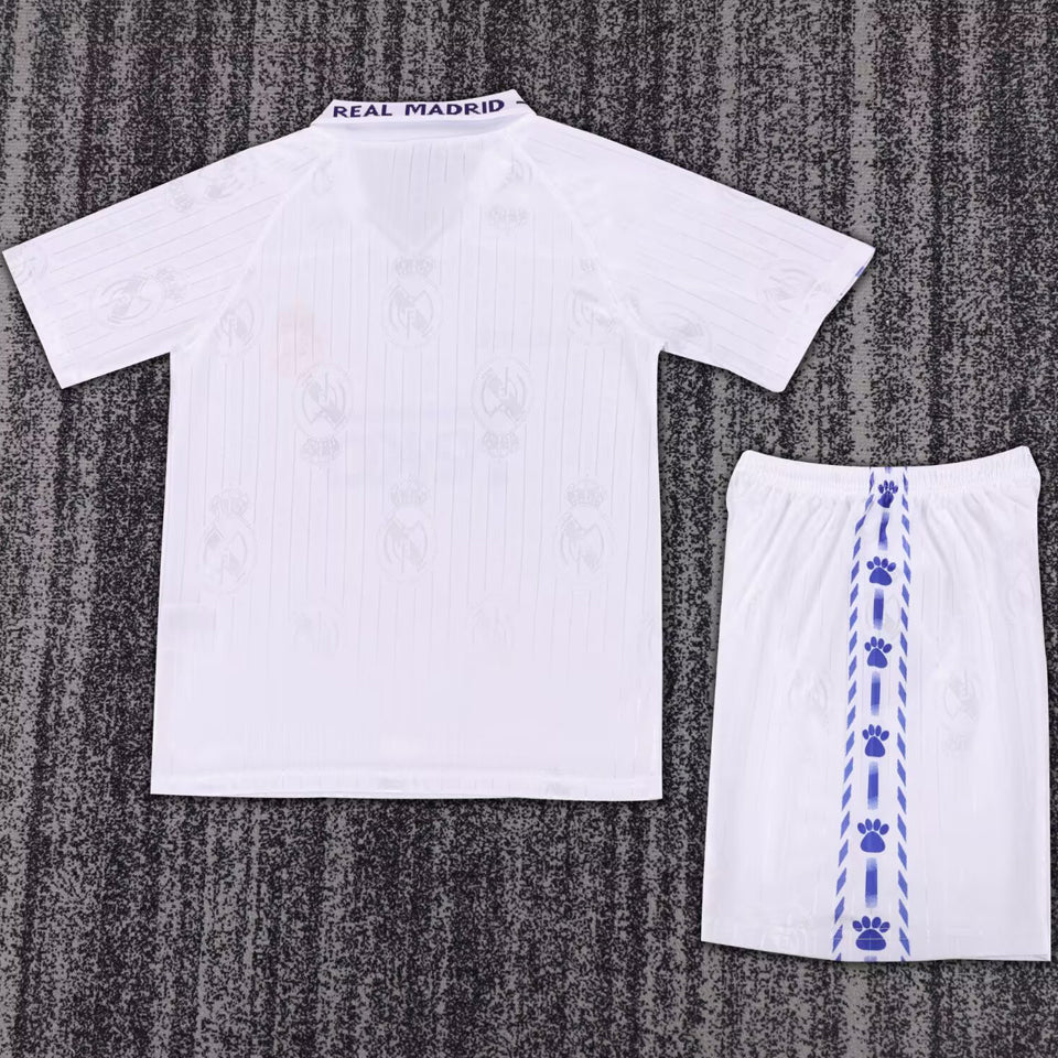 jersey 1966/97 real madrid local manga corta niño retro