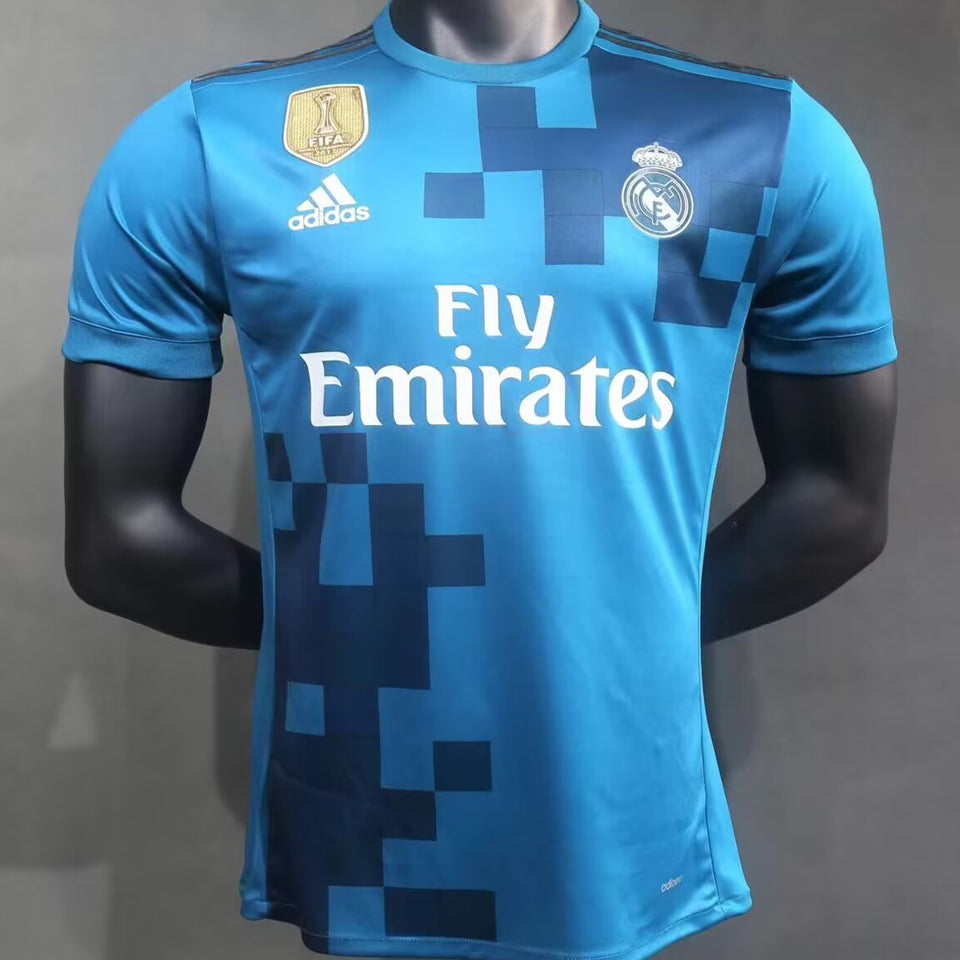Jersey 2017/18 Real Madrid Tercero Manga corta Versión Jugador Retro