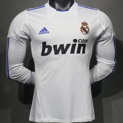 Jersey 2010/11 Real Madrid Local Manga larga Versión Jugador Retro