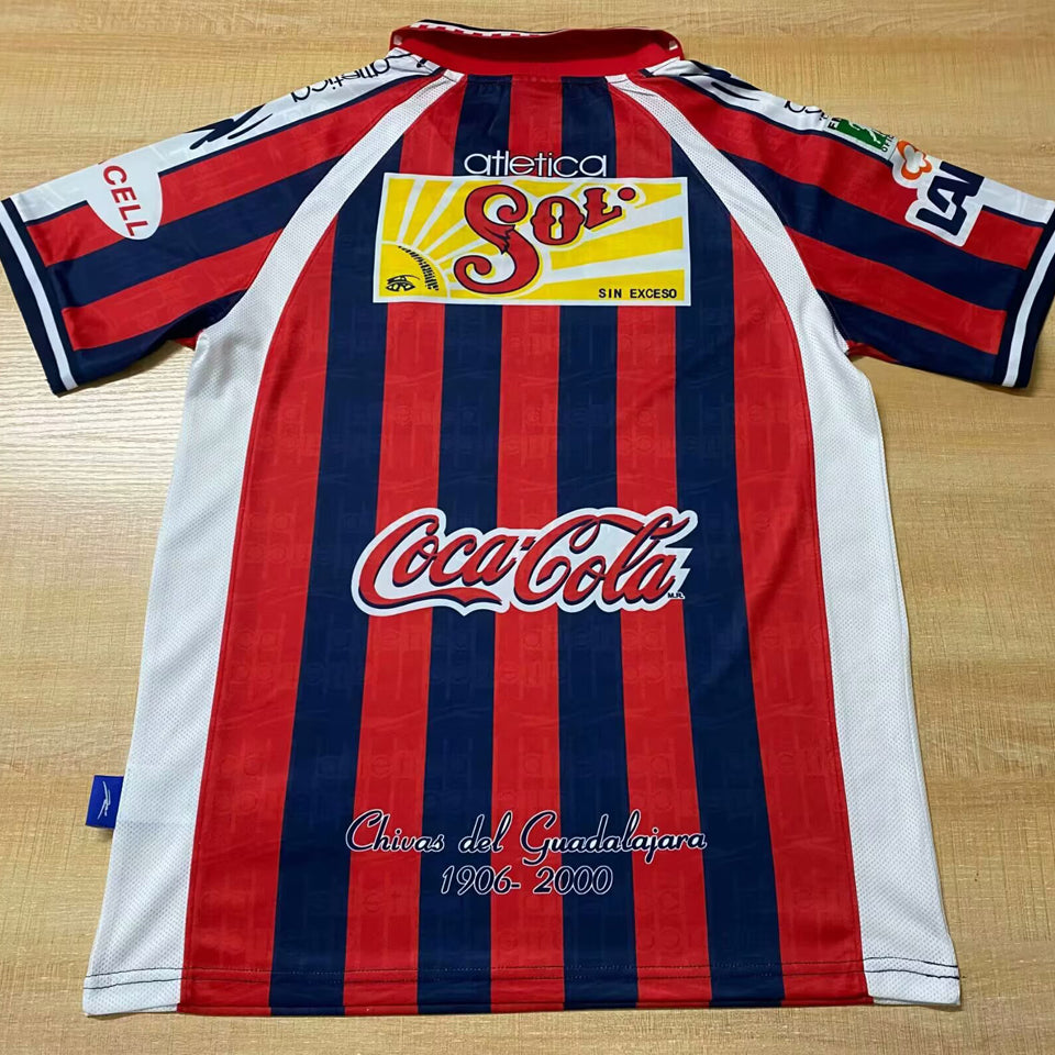 Jersey 1999/2000 Chivas Tercero Manga corta Versión Fan Retro