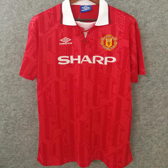 Jersey 1992/94 Manchester United Local Manga corta Versión Fan Retro