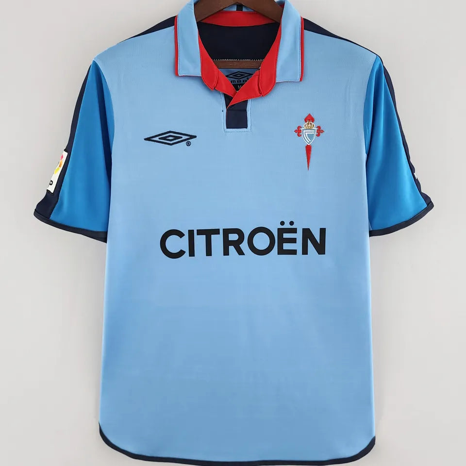 Jersey 2002/04 Celta Local Manga corta Versión Fan Retro