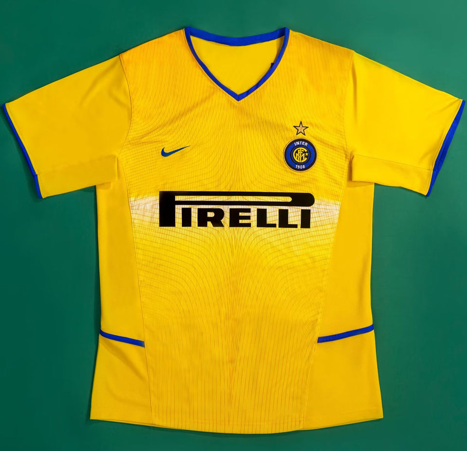 jersey 2002/03 inter milan tercero manga corta versión fan retro