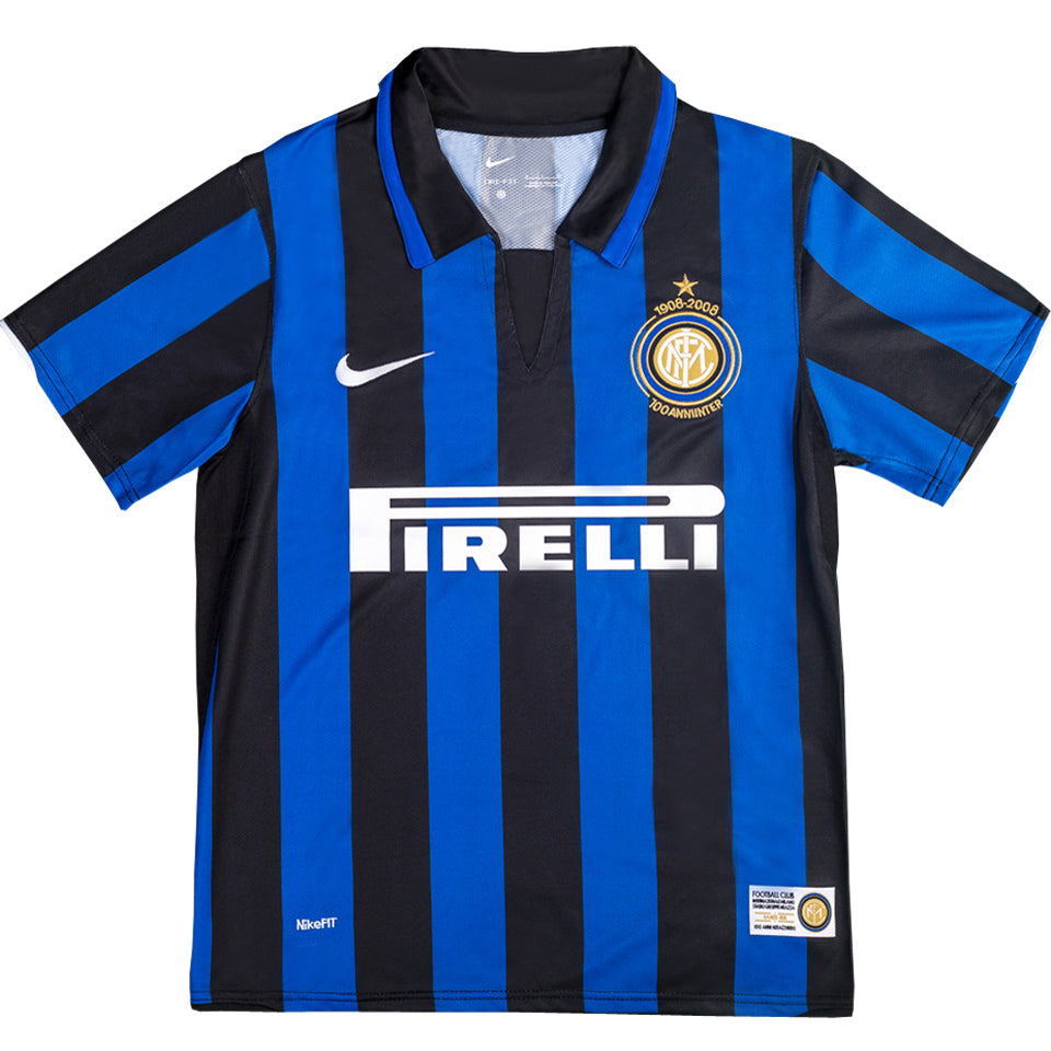 jersey 2007/08 inter milan local manga corta versión fan retro