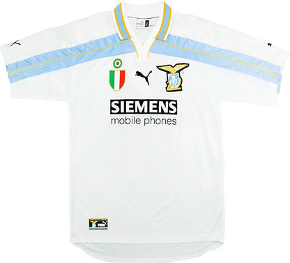Jersey 2000/2001 Lazio Visitante Manga corta Versión Fan Retro