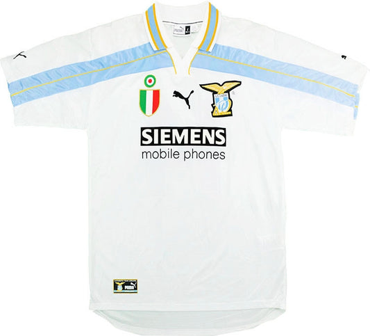 Jersey 2000/2001 Lazio Visitante Manga corta Versión Fan Retro