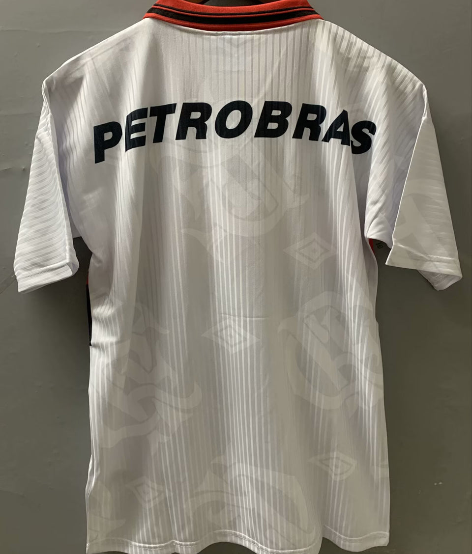 jersey 1997 flamengo visitante manga corta versión fan retro