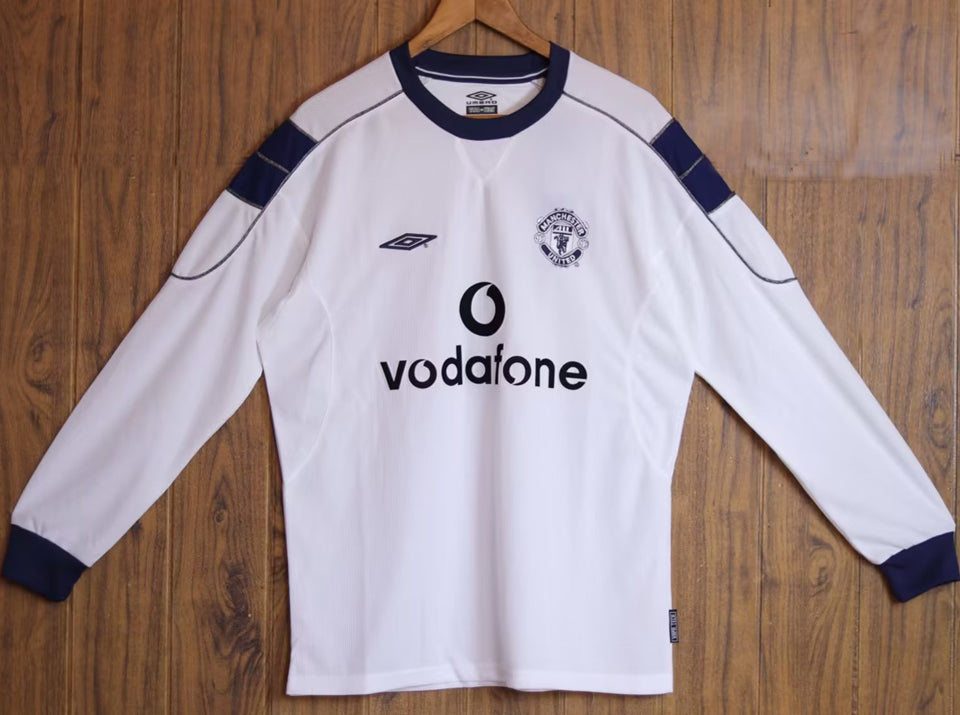 Jersey 2000 Manchester United Visitante Manga larga Versión Fan Retro