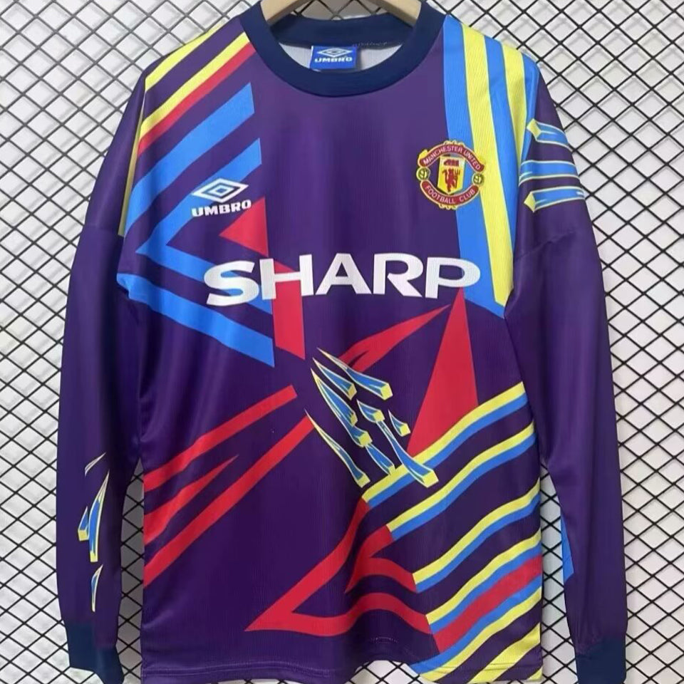 jersey 1992/93 manchester united portero manga corta versión fan retro
