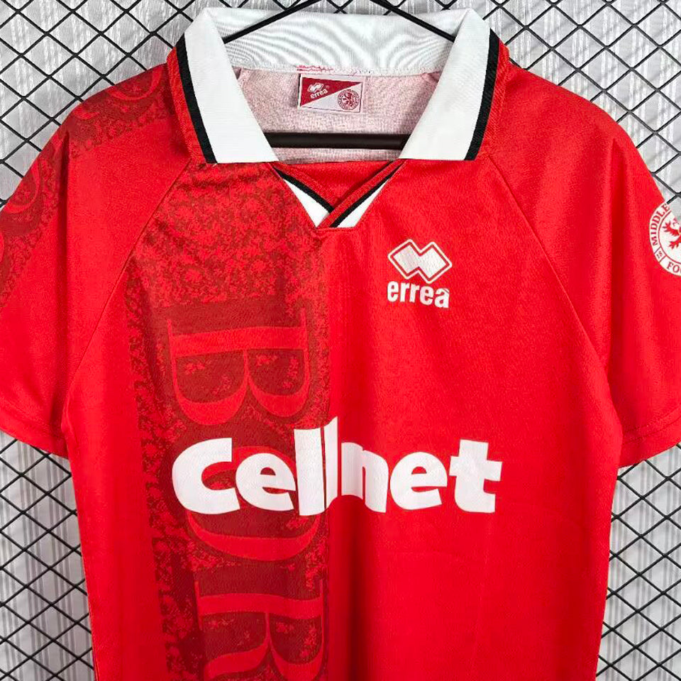 jersey 1996/1997 middlesbrough local manga corta versión fan retro
