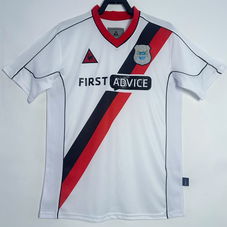 jersey 2002/03 manchester city visitante manga corta versión fan retro