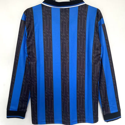 Jersey 1997/98 Inter Milan Local Manga larga Versión Fan Retro