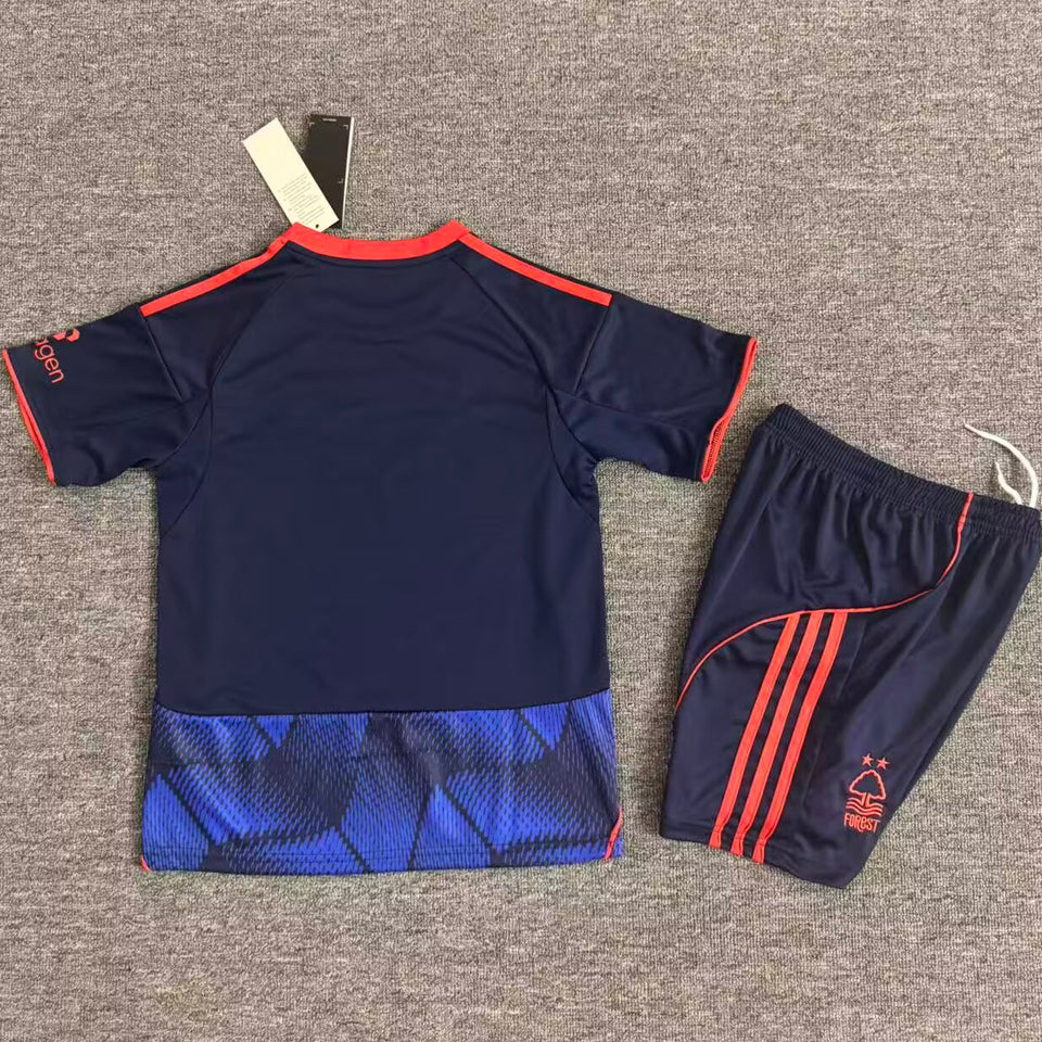 jersey 2025/26 nottingham forest tercero manga corta niño