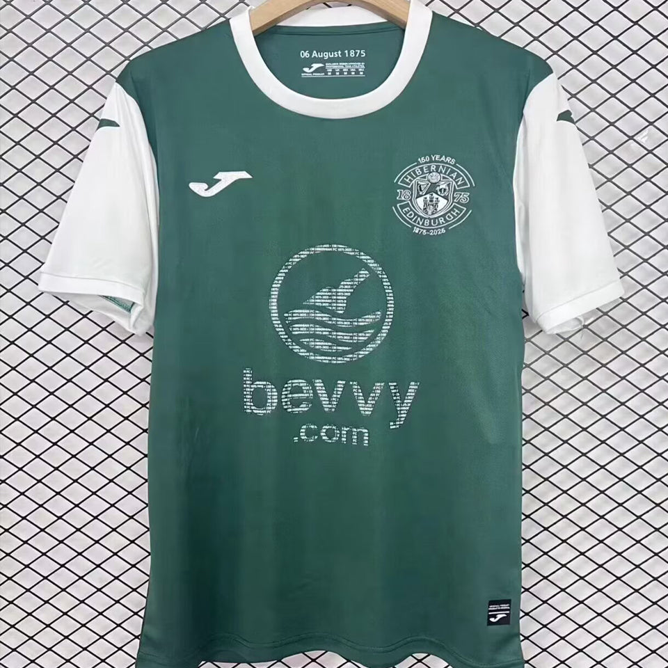Jersey 2025/26 Hibernian Especial Manga corta Versión Fan