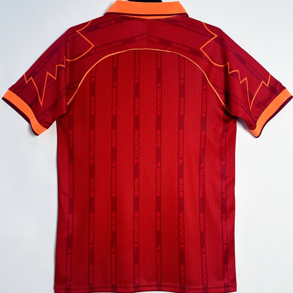 jersey 1999/2000 roma local manga corta versión fan retro