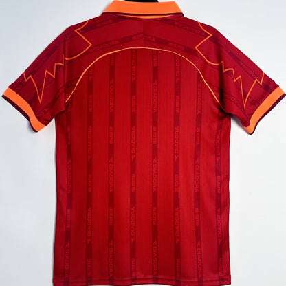 Jersey 1999/2000 Roma Local Manga corta Versión Fan Retro