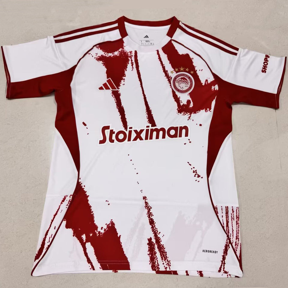 Jersey 2025/26 Olympiacos Visitante Manga corta Versión Fan