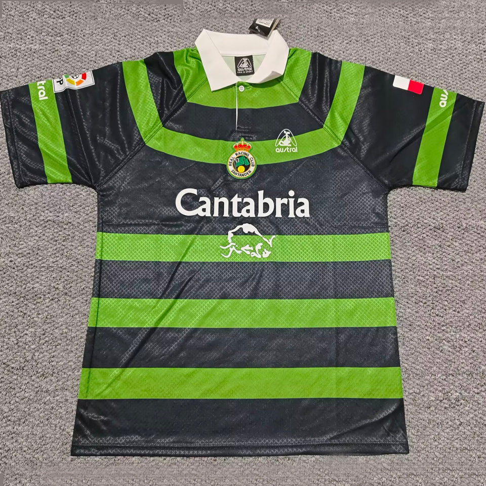 jersey 1999/2000 racing santander visitante manga corta versión fan retro