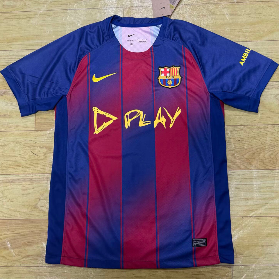 jersey 2025/26 barcelona local manga corta versión fan