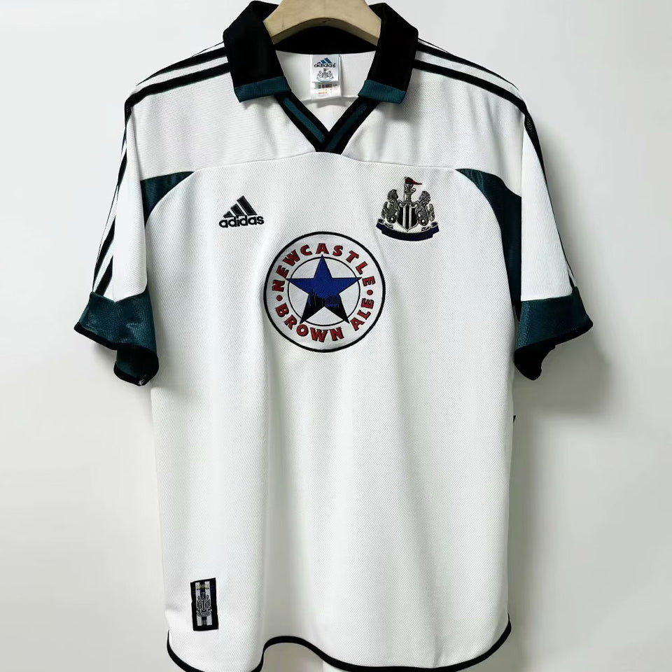 jersey 1999/2000 newcastle visitante manga corta versión fan retro
