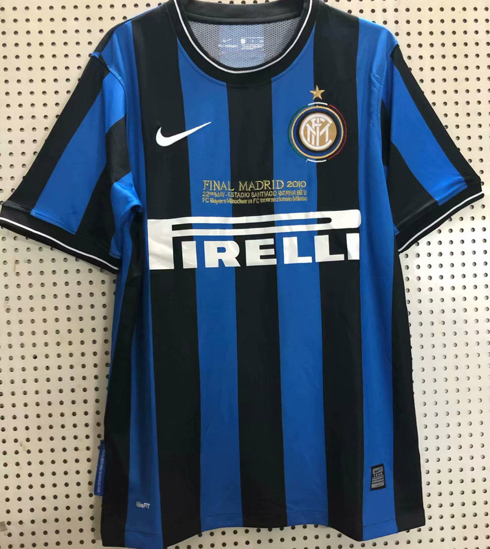 Jersey 2009/10 Inter Milan Local Manga corta Versión Fan Retro