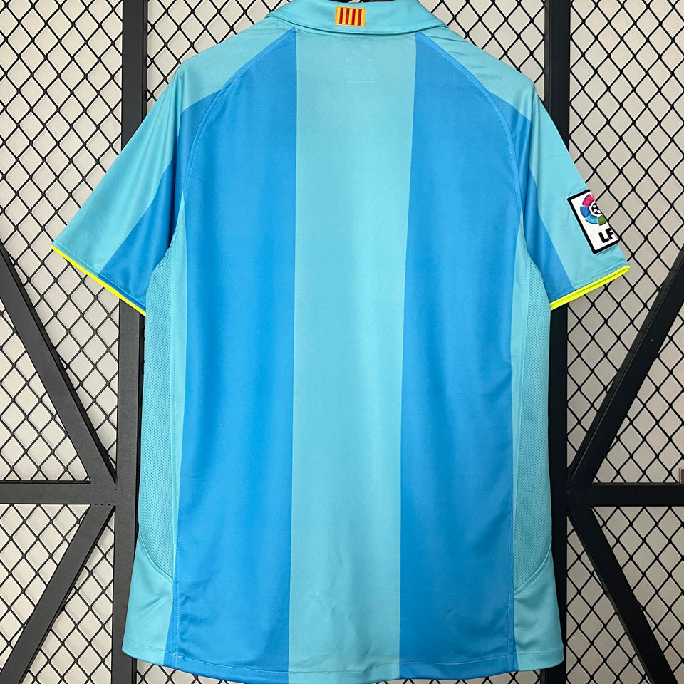 Jersey 2007/08 Barcelona Visitante Manga corta Versión Fan Retro