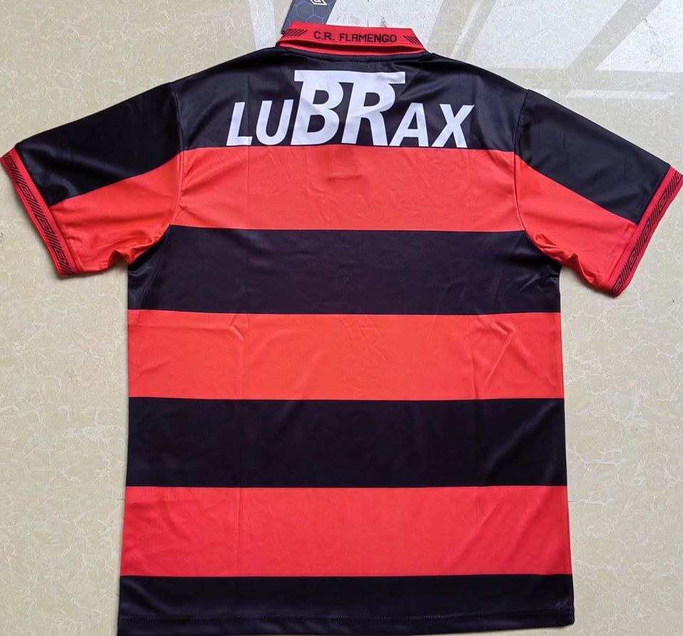 jersey 1990/93 flamengo local manga corta versión fan retro